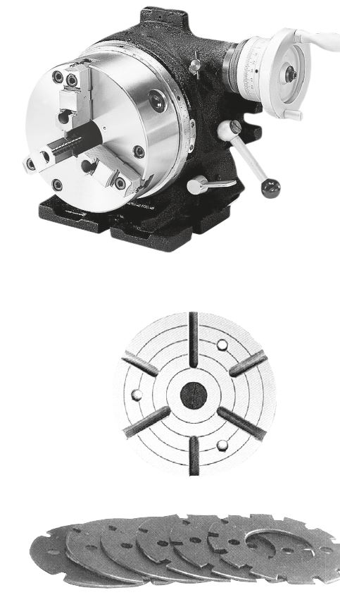 Teilapparat mit Kurbel horizontal/vertikal mit Drehfutter Ø 165